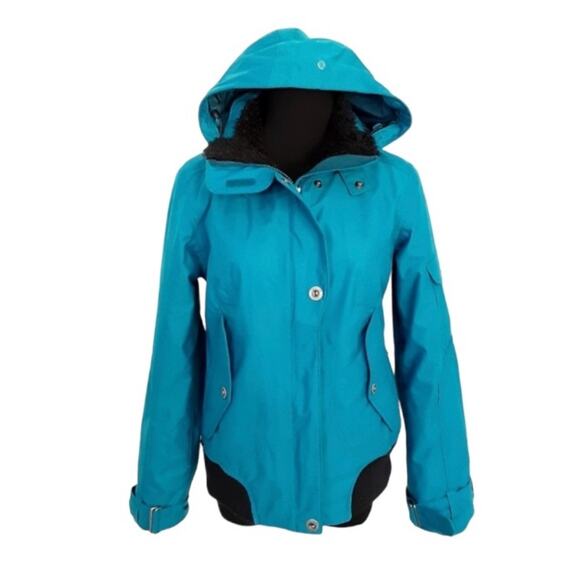Columbia Womens Titanium Lafayette Waterproof Tweed Fur Lined Snow Coat XS - Picture 1 of 15